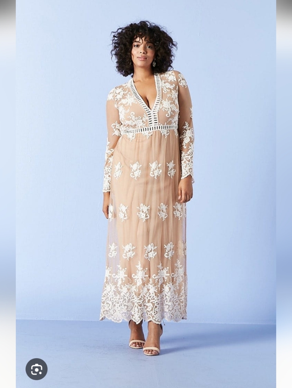Forever 21 Crochet Lace Maxi Dress - Picture 3 of 14